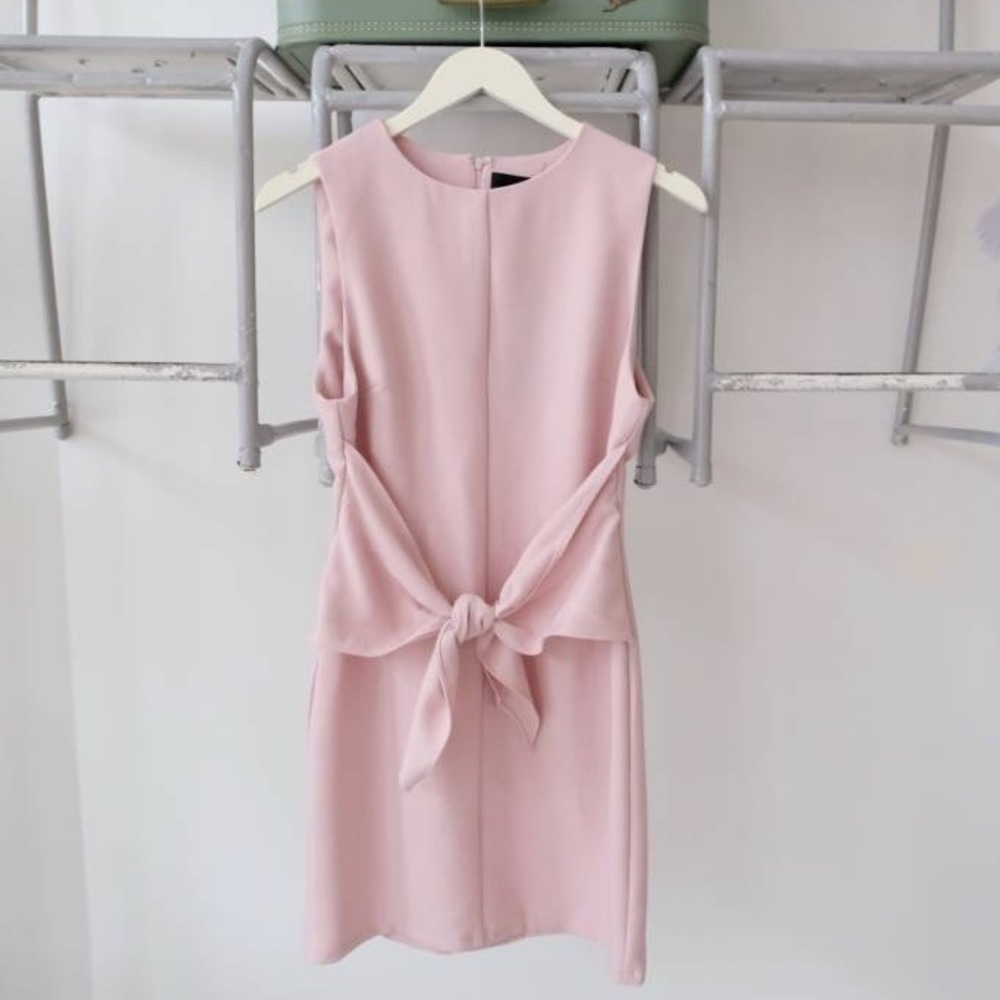 Do + Be Pink Front Tie Dress